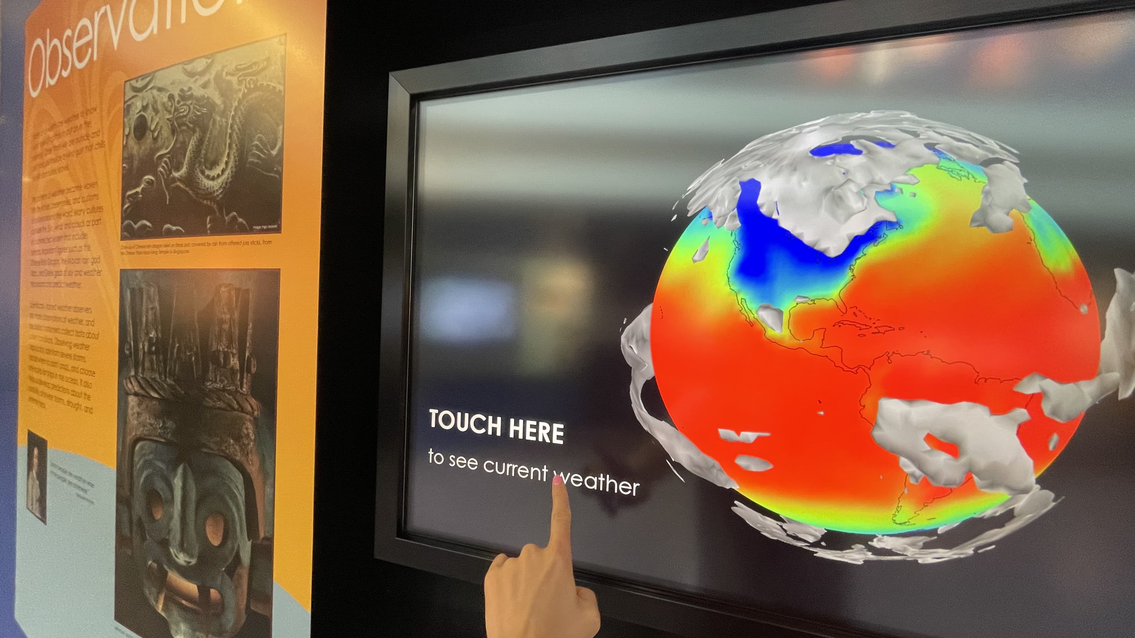 Final Museum Touchscreen Installation at NSF NCAR in Boulder, CO